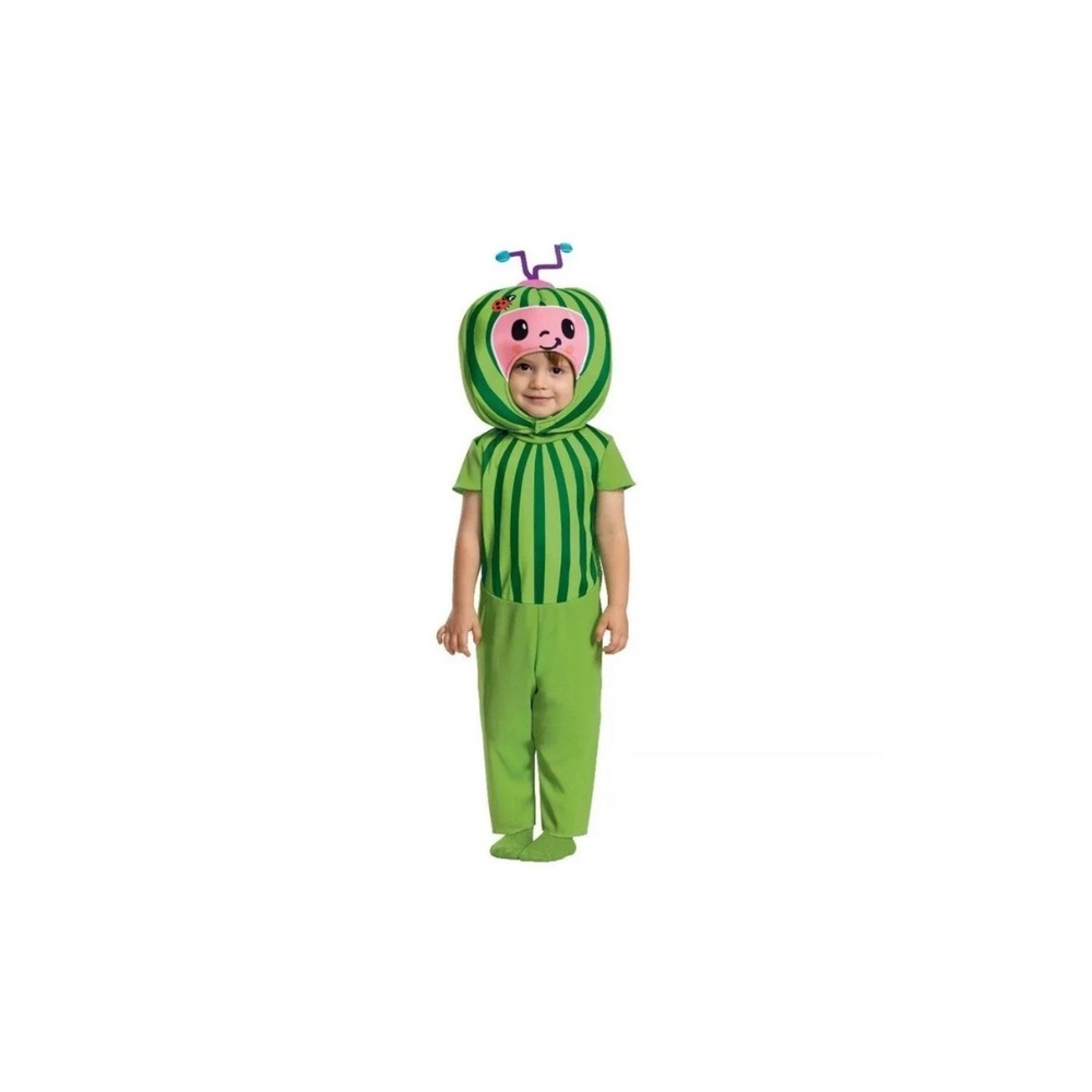 Cocomelon Baby Melon Halloween Costume Jumpsuit‎ & Headpiece 12-18 Months